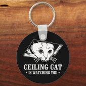 シーリングキャットが見守る キーホルダー (正面)