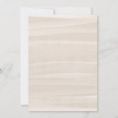 シーリース |ビーチ素朴モノグラム赤ちゃんシャワー 招待状 (裏面)