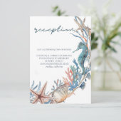 シーリース | ビーチ結婚式披露宴 エンクロージャーカード (スタンド正面)