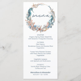 シーリース | 熱帯ビーチ水結婚色 メニュー