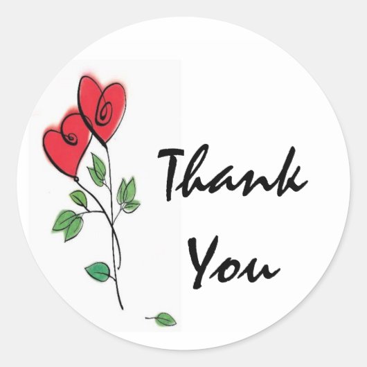 シールありがとう ラウンドシール (正面)