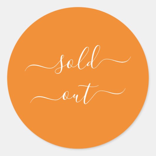 シールが完売 ラウンドシール (正面)