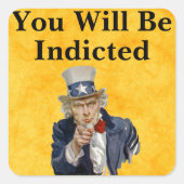 シールが貼られる スクエアシール (正面)