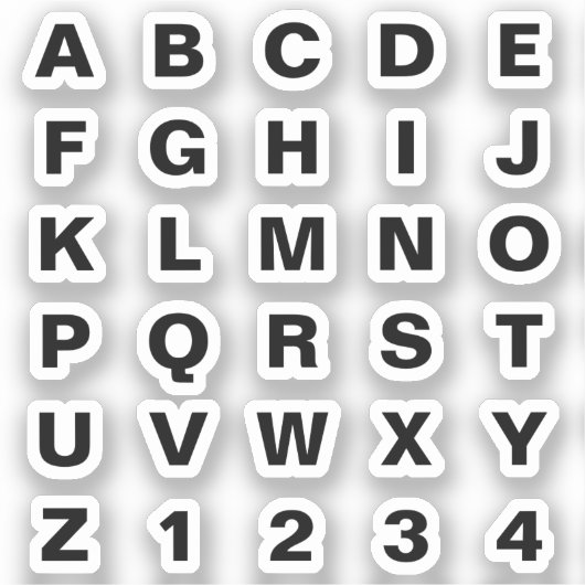 シールでビニール文字を切り抜く シール (正面)