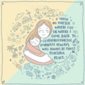 シールとラベルの母日 シール (正面)