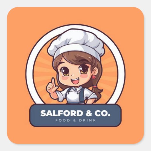 シールとラベル スクエアシール (正面)