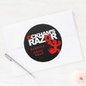 シールに名前を付ける ラウンドシール (封筒)