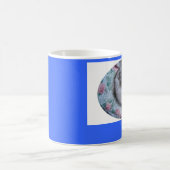 シールのオオヤマネコのMitted Ragdoll猫、ケシ!!! コーヒーマグカップ (中央)