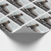 シールのカスタムな背景色 ラッピングペーパー (角)