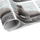 シールのカスタムな背景色 ラッピングペーパー (ロールコーナー)