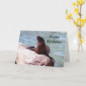 シールのバースデー・カード カード (黄色い花)