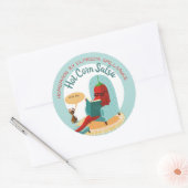 シールの台所から唐辛子サルサ ラウンドシール (封筒)