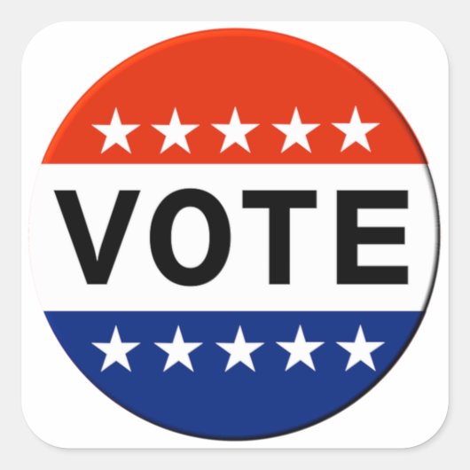 シールの投票 スクエアシール (正面)