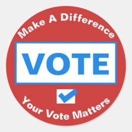 シールの投票 ラウンドシール