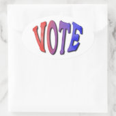 シールの投票 楕円形シール (バッグ)