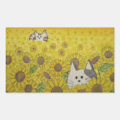 シールの非表示とシーク 長方形シール (正面)