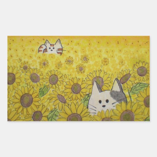 シールの非表示とシーク 長方形シール (正面)