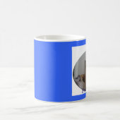 シールのMitted Ragdoll猫、スニーカー!!! コーヒーマグカップ (中央)