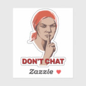 シールをチャットしない シール (シート)