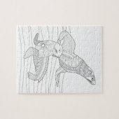 シールアダルトカラーリングパズル ジグソーパズル (横)