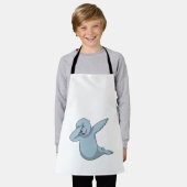 シールアットヒップホップダンスダブ エプロン (着用した状態)