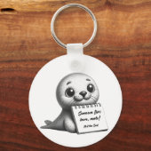 シールウイルスのタスマニア感覚をニール キーホルダー (裏面)