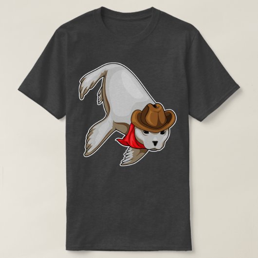 シールカウボーイカウボーイハット Tシャツ (デザイン正面)