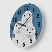 シールクロック ラージ壁時計 (傾斜)