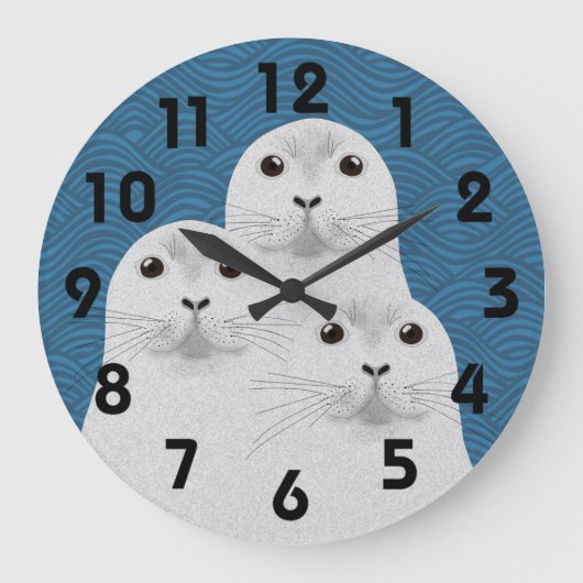 シールクロック ラージ壁時計 (正面)