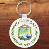 シールグリーン キーホルダー (正面)