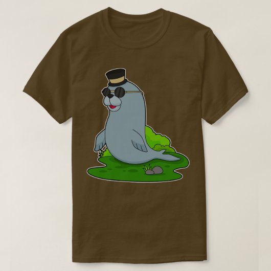 シールサングラスシリンダ Tシャツ (デザイン正面)