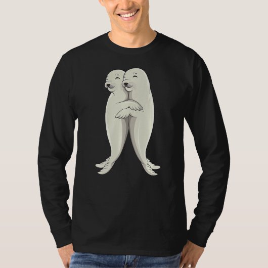 シールシーライオンシールガールズボーイズウーマン Tシャツ (正面)