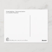 シールストライプのバグ葉書 ポストカード (裏面)