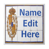 シールスペインのレターと住宅番号タイル タイル (正面)