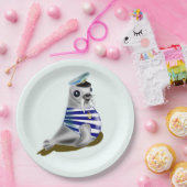 シールセーラーおもしろい紙プレート – カスタマイズ可能 ペーパープレート (パーティー)