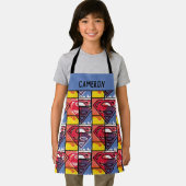 シールドパタ絵を描ーン エプロン (インサイチュ)