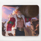 シールドベアラゲームマウスパッド | 戦士をテーマにしたパッド マウスパッド (正面)