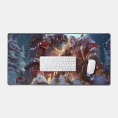 シールドベアラーゲーミングデスクマット | 戦車チャンピオン デスクマット (キーボード&マウス)