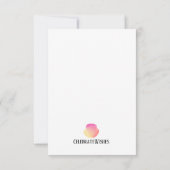 シールドーナツ喜び：誕生日カードテンプレート 招待状 (裏面)