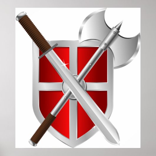 シールド上のクロス兵器 ポスター (正面)