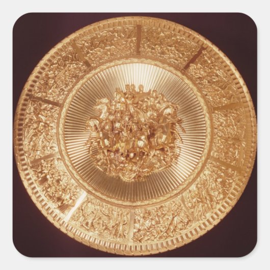 シールド、グリーン、戦争、グリーンの順 スクエアシール (正面)