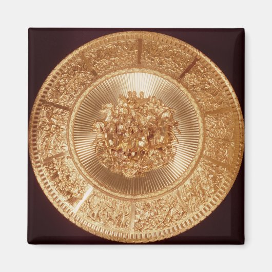 シールド、グリーン、戦争、グリーンの順 マグネット (正面)