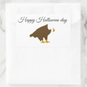 シールハッピーハローウィン日 長方形シール (バッグ)