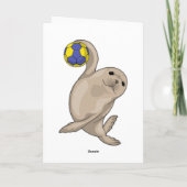 シールハンドボール選手ハンドボール カード (裏面)