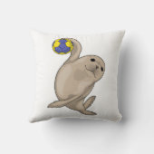 シールハンドボール選手ハンドボール クッション (裏面)