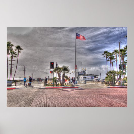 シールビーチカリフォルニア ポスター (正面)