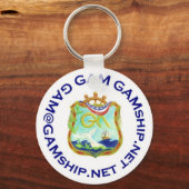 シールブルー キーホルダー (正面)