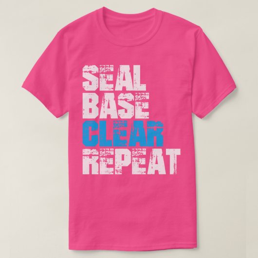 シールベース澄んリピート自動ペイント Tシャツ (デザイン正面)
