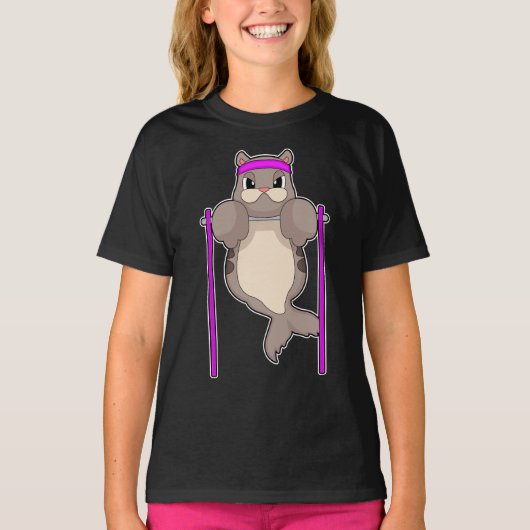 シールボディビルダープルアップボディビル Tシャツ (正面)