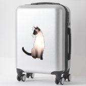 シールポイントシャム猫のポートレート シール (スーツケース)